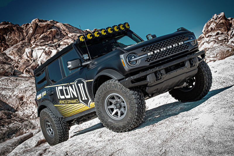 ICON 48700C Fits 2021-2024 Ford Bronco Front 2.5 VS Remote Reservoir with CDCV Coilover Kit