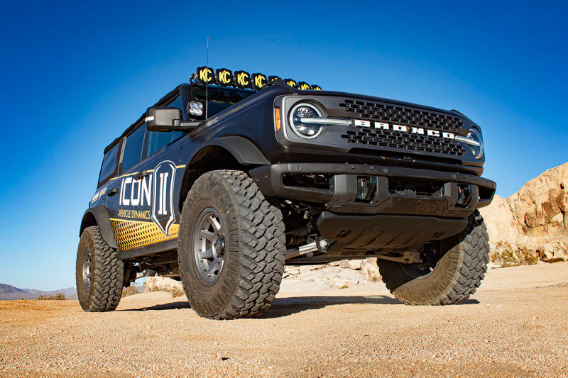 ICON 48700C Fits 2021-2024 Ford Bronco Front 2.5 VS Remote Reservoir with CDCV Coilover Kit