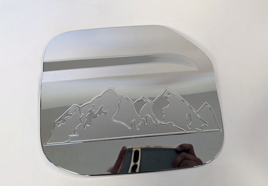 Chrome Mirror Like Gas Tank Door Trim For 2021-2023 Ford Bronco