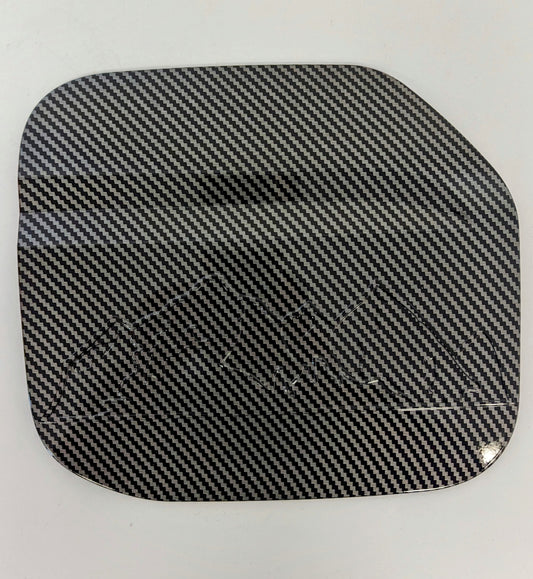 Gloss Carbon Fiber Look Gas Tank Door Trim For 21-23 Ford Bronco