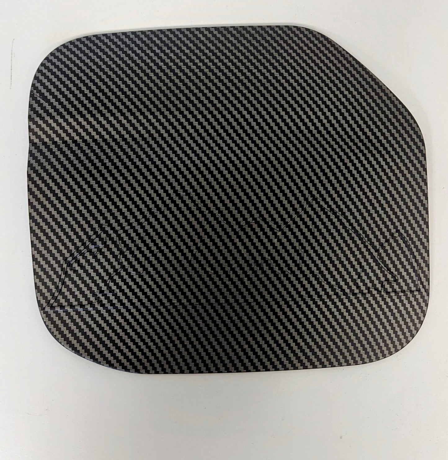 Matte Carbon Fiber Look Gas Tank Door Trim For 2021-2023 Ford Bronco