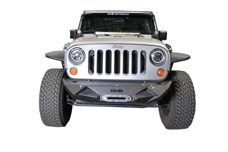 Jk/Jl Front Bumper W/Light Bracket Winch Plate 07-18 Wrangler Jk/Jl Steel Stubby