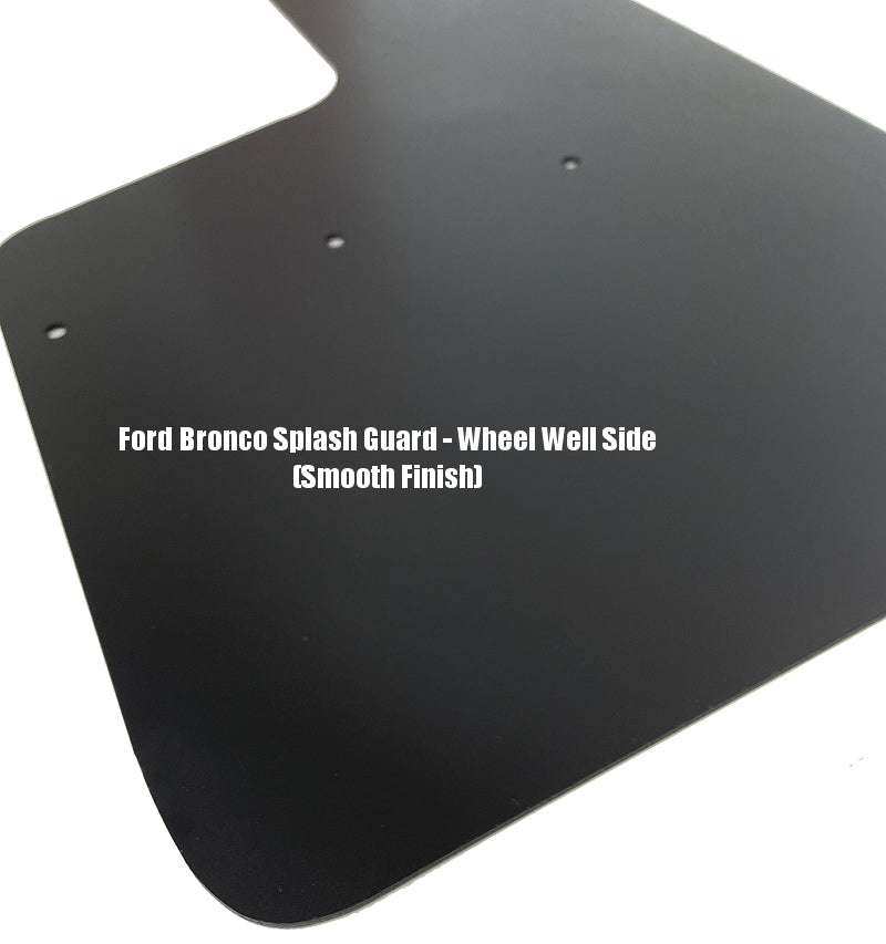 2021-2023 Ford Bronco Fast Release Heavy Duty Splash Mud Flaps Guards