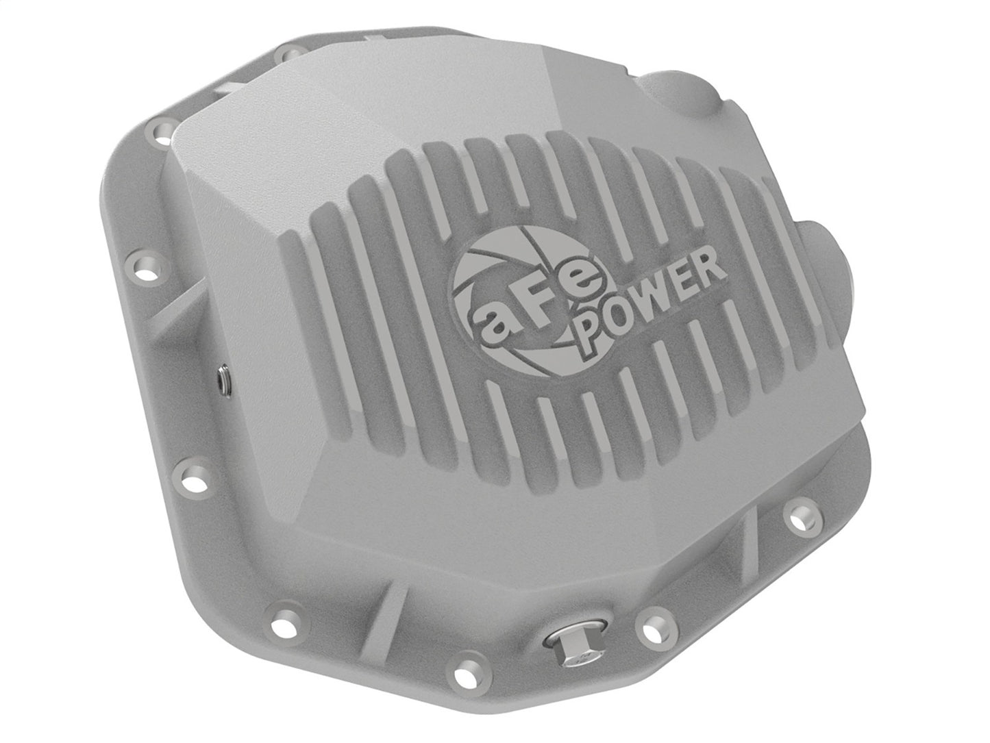 aFe Power 46-71290A Fits 2021-2024 Ford Bronco Raw Metal Dana M220 Differential Cover W/Machined Fins