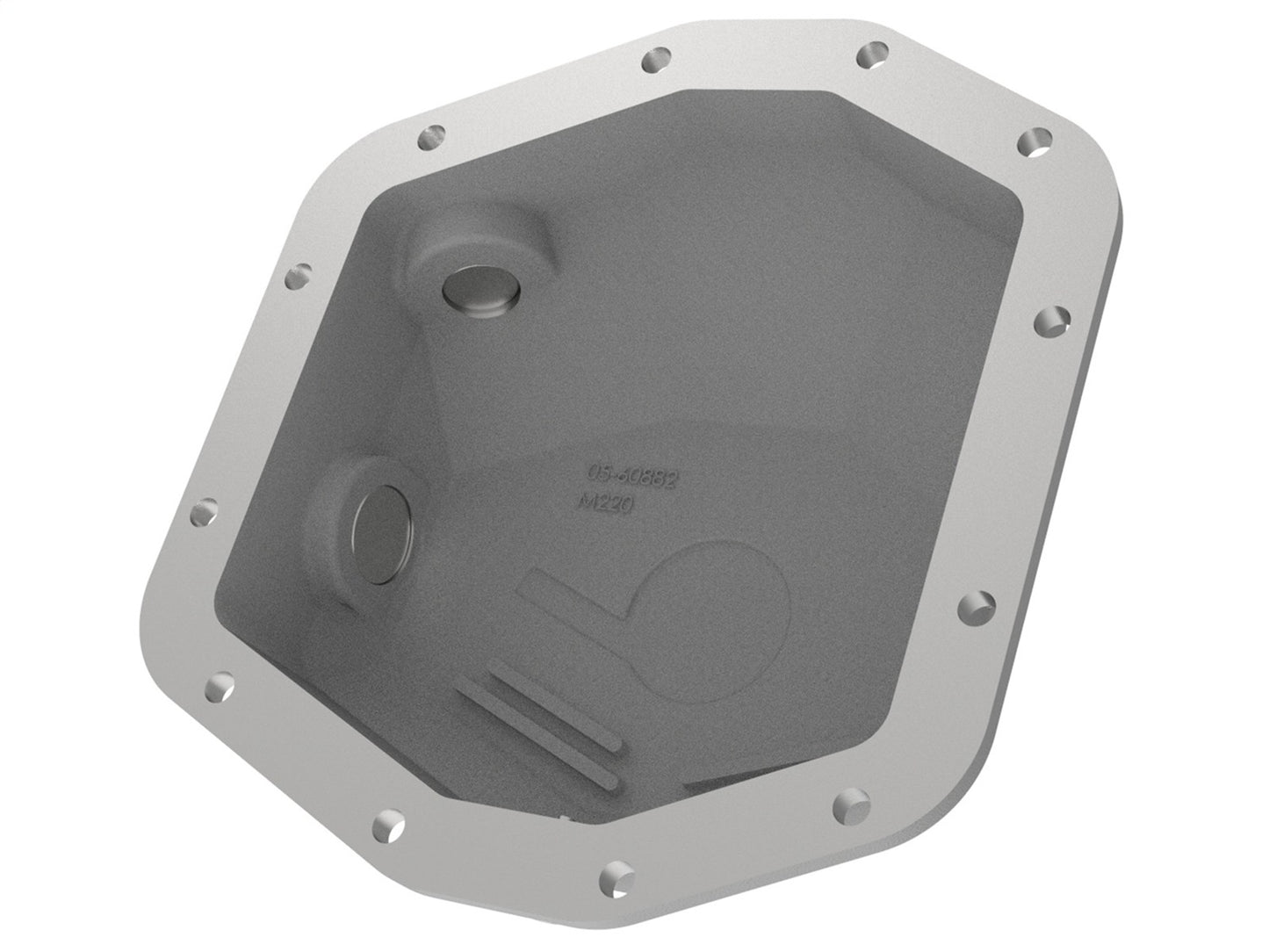 aFe Power 46-71290A Fits 2021-2024 Ford Bronco Raw Metal Dana M220 Differential Cover W/Machined Fins