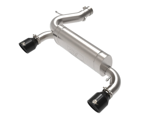 aFe Vulcan Series 3" to 2.5" Stainless Steel Axle-Back Exhaust System w/ Black Tip for 2021-2024 Ford Bronco 49-33137-B