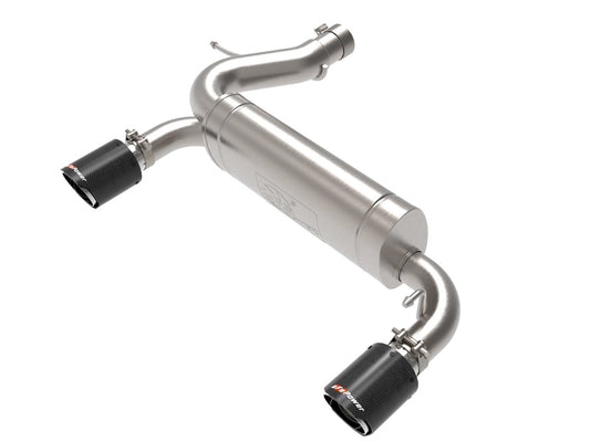aFe Vulcan Series 3" to 2.5" Stainless Axle-Back Exhaust System w/ Carbon Tip for 2021-2024 Ford Bronco 49-33137-C