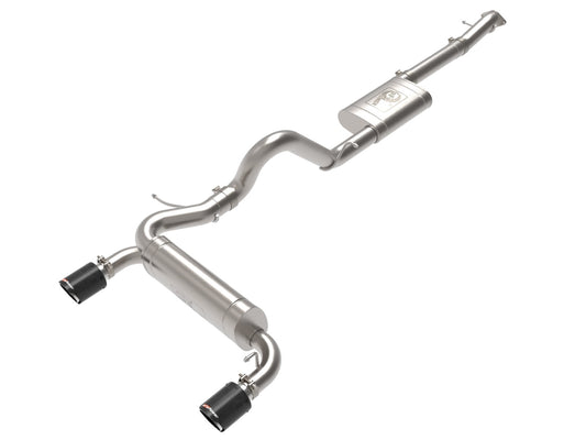aFe Vulcan Series 3" to 2.5" Stainless Steel Cat-Back Exhaust System w/Carbon Tip Fits 2021-2024 Ford Bronco 49-33138-C