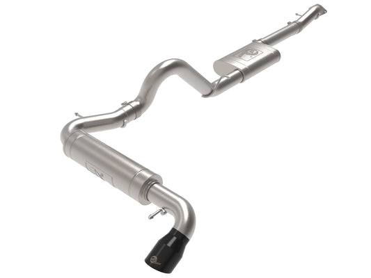 aFe Apollo GT Series 3" 409 Stainless Cat-Back Exhaust System w/ Black Tip Fits 2021-2024 Ford Bronco 49-43136-B