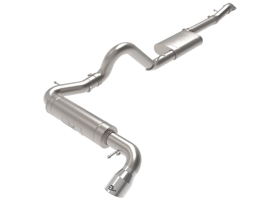 aFe Apollo GT Series 3" 409 Stainless Cat-Back Exhaust System w/ Polished Tip fits 2021-2024 Bronco 49-43136-P