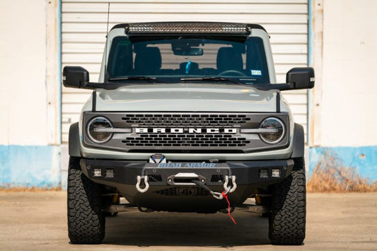Road Armor 6213F1SP Fits 2021-2024 Ford Bronco Stealth Front Optional Skid Plate - Textured Black
