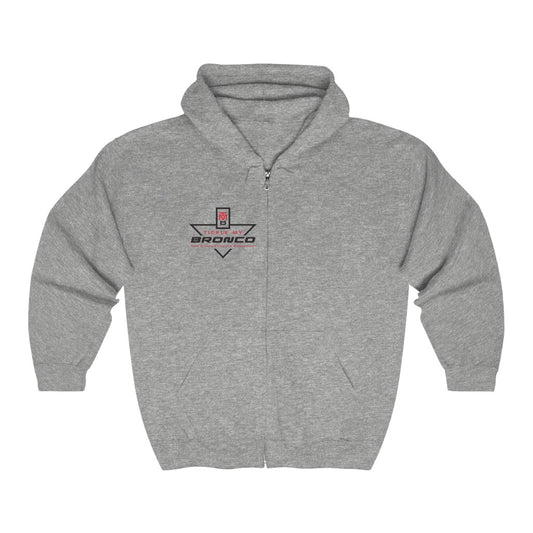 Tickle My Bronco Unisex Heavy Blend™ Full Zip Hooded Sweatshirt