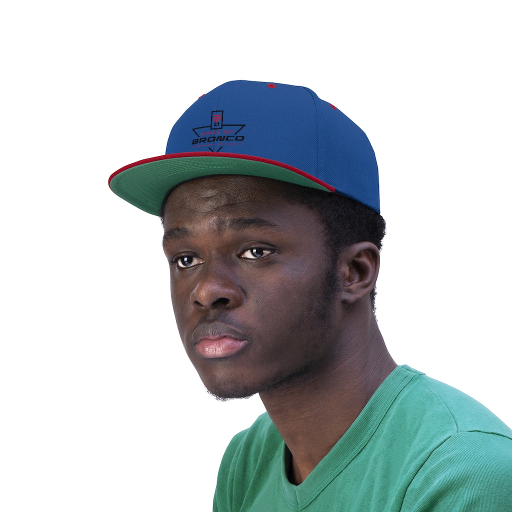 Tickle My Bronco Unisex Flat Bill Hat
