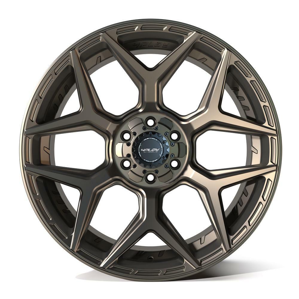 4PLAY Gen3 4P06 22x10 6x135mm & 6x5.5" Bronze for 2021-2023 Ford Bronco