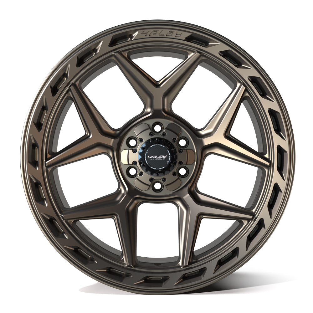 4PLAY Gen3 4P55 22x10 6x135mm & 6x5.5" Bronze for 2021-2023 Ford Bronco