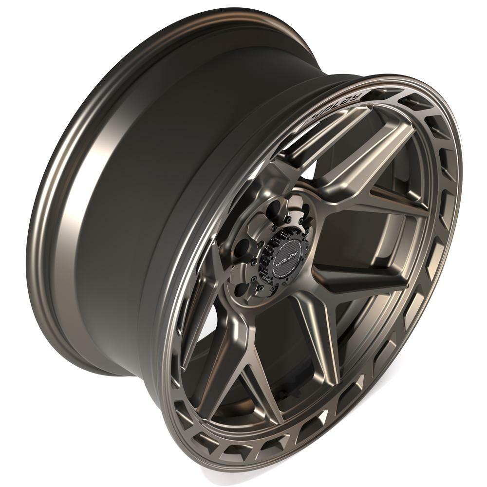 4PLAY Gen3 4P55 22x10 6x135mm & 6x5.5" Bronze for 2021-2023 Ford Bronco