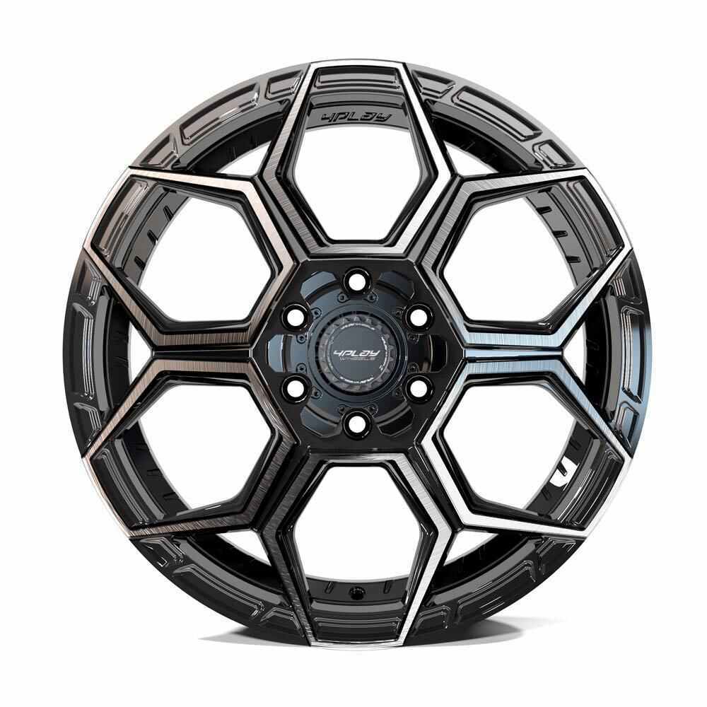 4PLAY Sport2.0 4PS26 20x9 18et 6x135mm & 6x5.5" Brushed Dark Charcoal for 2021-2023 Ford Bronco
