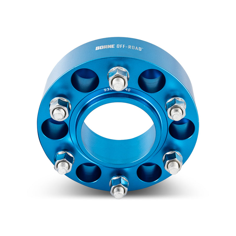 Mishimoto BNWS-001-500BL Fits 2021-2024 Ford Bronco Borne Off-Road 50mm Wheel Spacers 6x139.7 - Blue