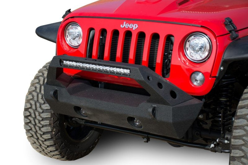 Jk/Jl Front Bumper Fits 20 Inch Light Bar & Winch Plate 07-18 Jk/Jl Steel Stubby