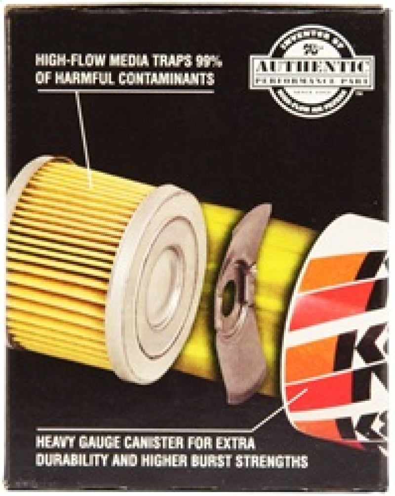 K&N Oil Filter For 2021-2023 Ford Bronco 2.3L L4 Gas; Ford Bronco Sport 1.5L L3 Gas; 2.0L L4 Gas; HP-1002