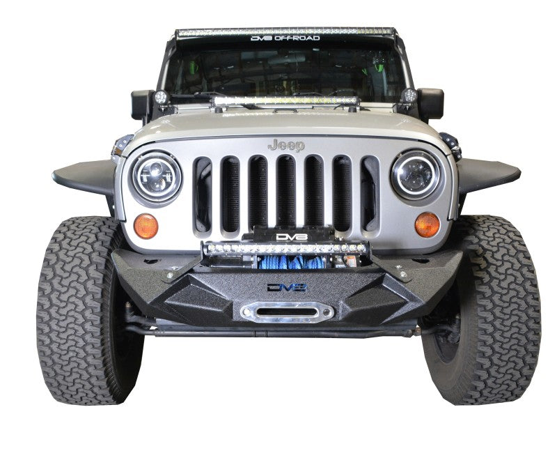 Jk/Jl Front Bumper W/Light Bracket Winch Plate 07-18 Wrangler Jk/Jl Steel Stubby
