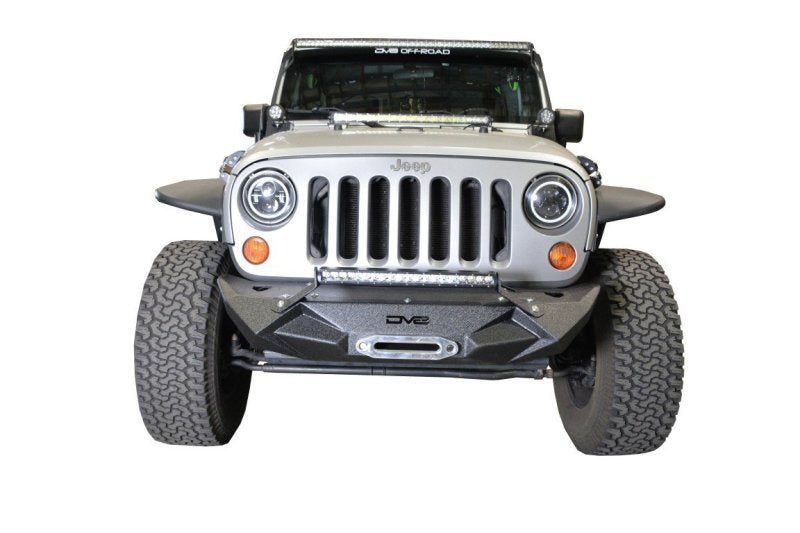 Jk/Jl Front Bumper W/Light Bracket Winch Plate 07-18 Wrangler Jk/Jl Steel Stubby