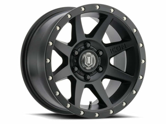 ICON 1817858347SB Fits 2021-2023 Ford Bronco Satin Black Rebound 17x8.5 6x5.5 Wheel