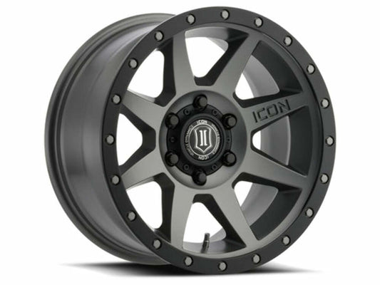 ICON 1817858357TT Fits 2021-2024 Ford Bronco Titanium Rebound 17x8.5 6x5.5 Wheel