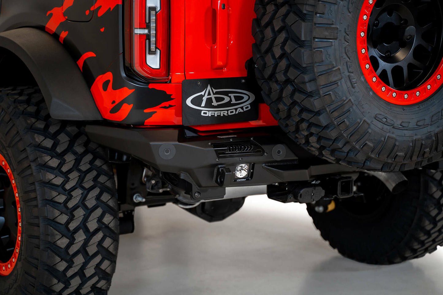 2021-2024 Ford Bronco Stealth Fighter Rear Bumper Addictive Desert Designs R230081370103