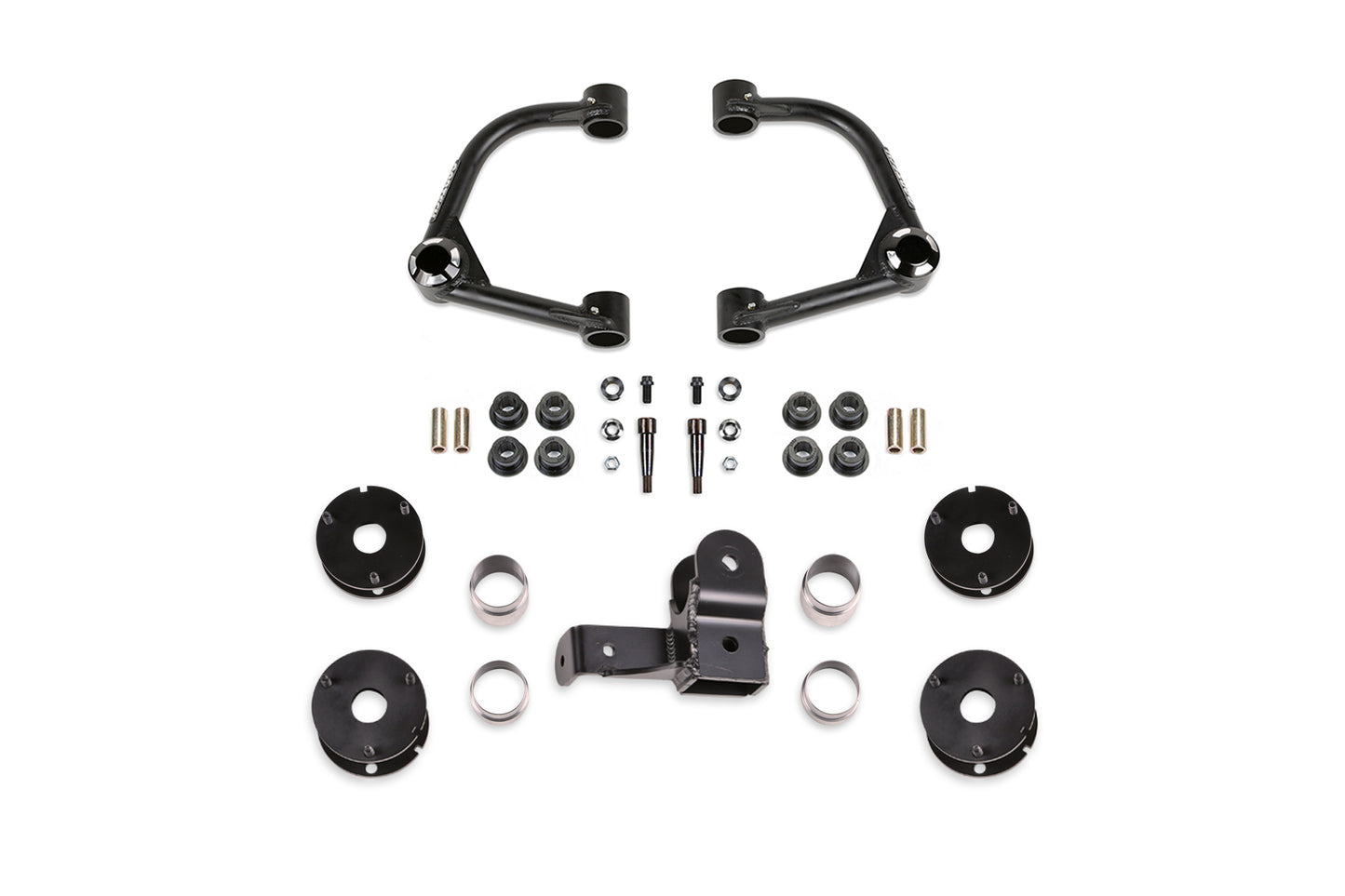 FabTech FTS22343 4″ Uniball Uca Lift Kit Front and Rear Shock Spacers Fits 2021 - 2023 Ford Bronco