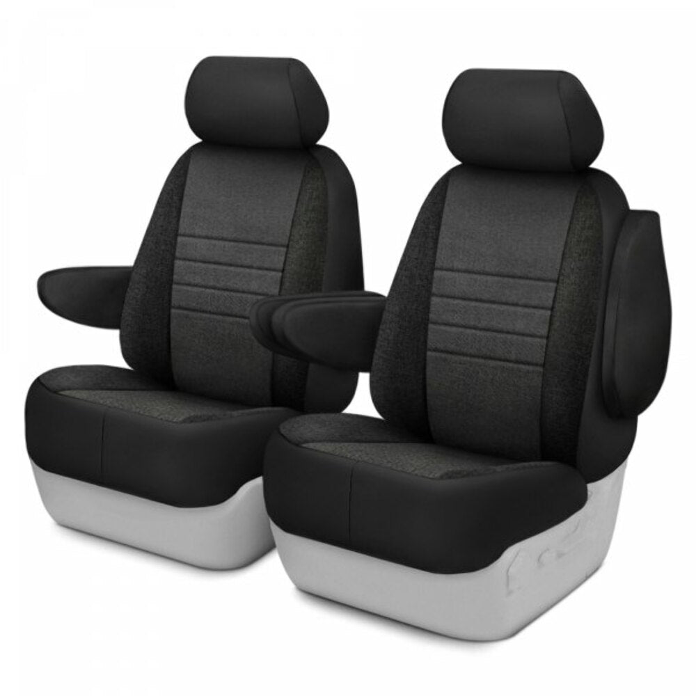 Fia Oe Series 1st row Black & Charcoal Custom Seat Cover For 2021-2024 Ford Bronco OE37-69 CHARC