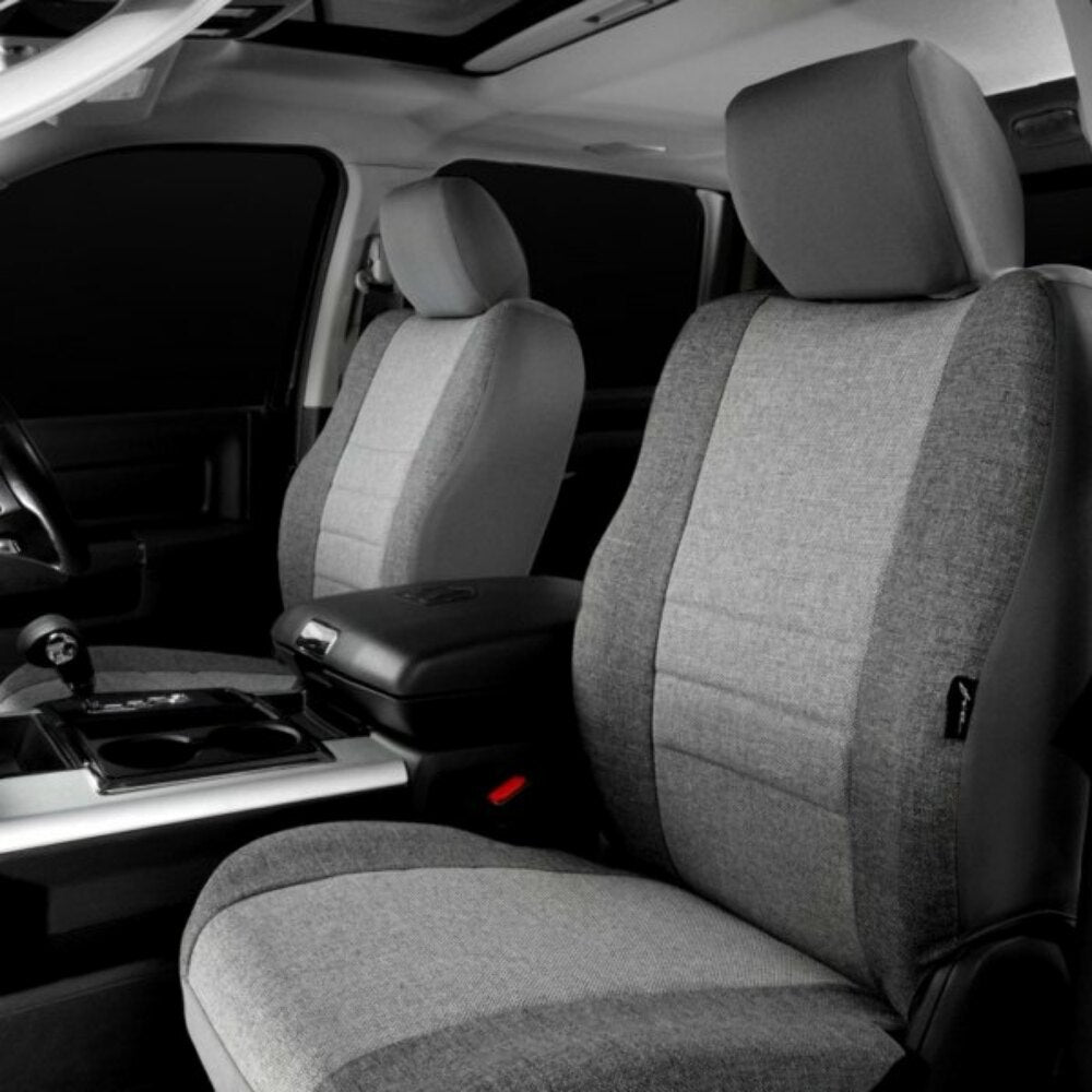 Fia Oe Series 1st row Dark & Light Gray Custom Seat Cover For 2021-2024 Ford Bronco OE37-69 GRAY