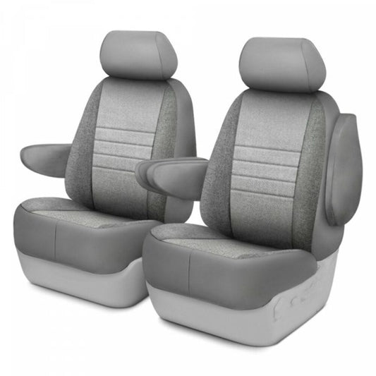 Fia Oe Series 1st row Dark & Light Gray Custom Seat Cover For 2021-2024 Ford Bronco OE37-69 GRAY