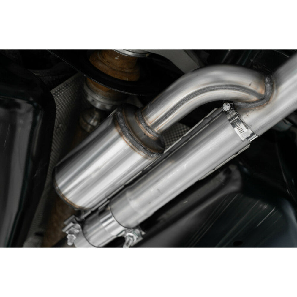 MBRP T409 2.5" Resonator-Back Dual Split Rear Exit Exhaust System Fits 2021-2021 Ford Bronco Sport S5207409
