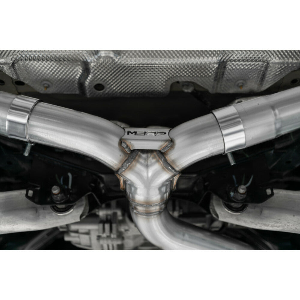 MBRP T409 2.5" Resonator-Back Dual Split Rear Exit Exhaust System Fits 2021-2021 Ford Bronco Sport S5207409
