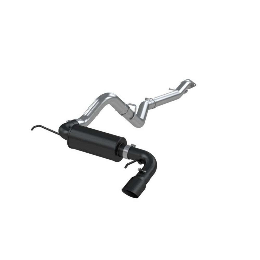 MBRP Aluminized Black 3" Cat-Back Single Exit Rear Exhaust w/tip fits 2021-2024 Ford Bronco S5235BLK