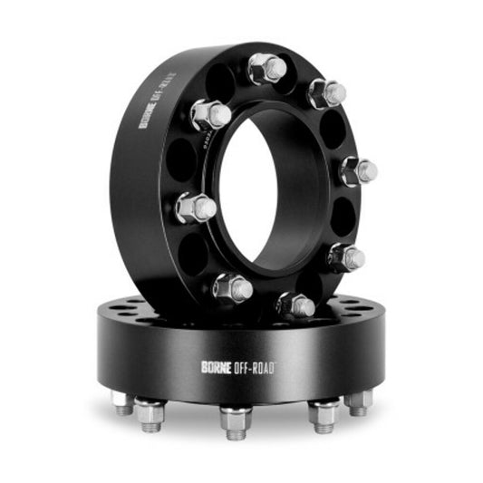 Mishimoto BNWS-001-500BK Fits 2021-2024 Ford Bronco Borne Off-Road 50mm Wheel Spacers 6x139.7 - Black