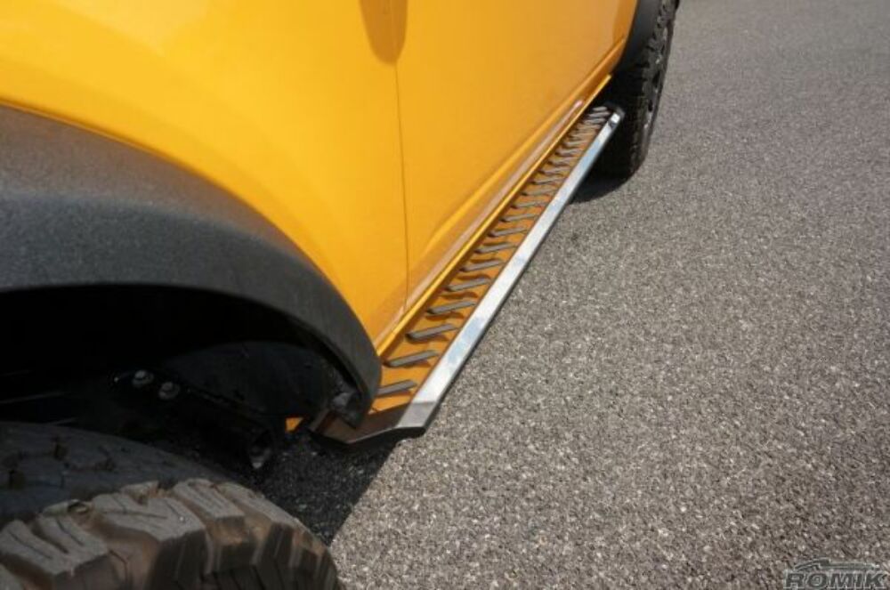 Romik® 6" RZR Series Polished Running Boards For 2021-2023 Ford Bronco 32388418