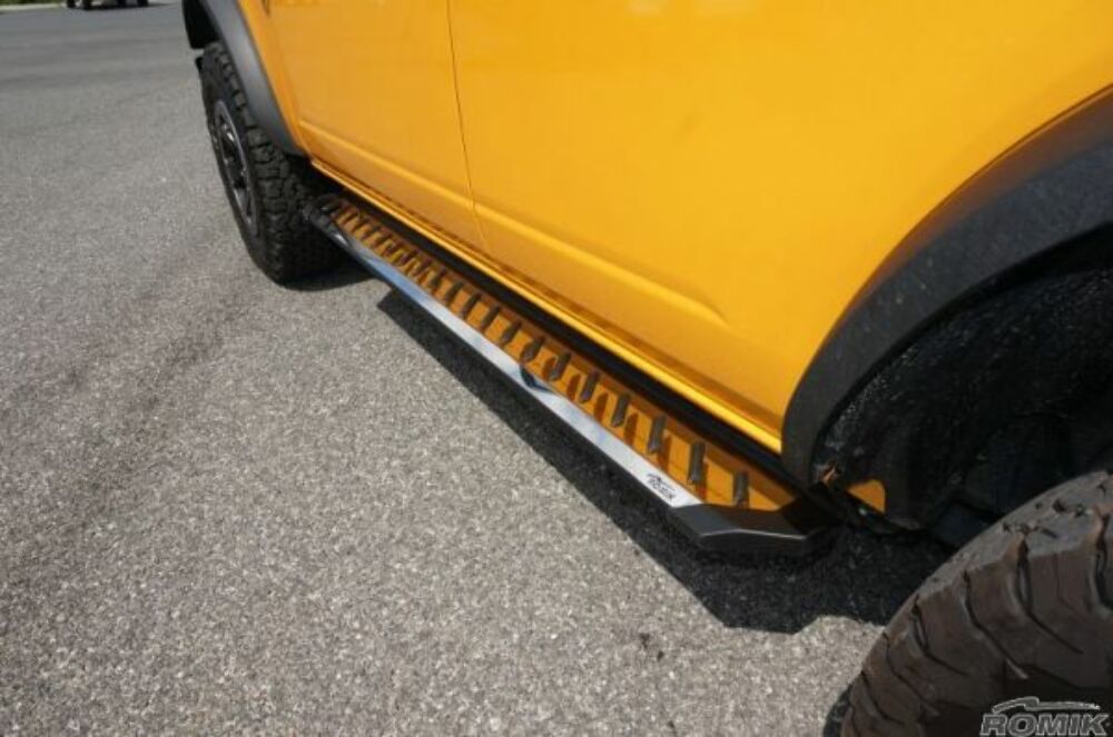 Romik® 6" RZR Series Polished Running Boards For 2021-2023 Ford Bronco 32388418