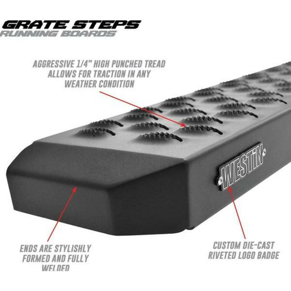 Westin GRATE Steps Running Boards for 2021-2024 Ford Bronco 27-74705