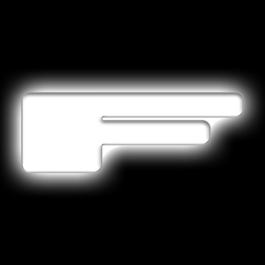 ORACLE Lighting 3140-F-001 Fits 2021-2023 Ford Bronco Universal Illuminated LED Letter Badges - Matte White Surface Finish - F