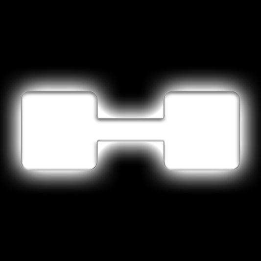ORACLE Lighting 3140-H-001 Fits 2021-2023 Ford Bronco Universal Illuminated LED Letter Badges - Matte White Surface Finish - H