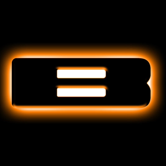 ORACLE Lighting 3141-B-005 Fits 2021-2023 Ford Bronco Universal Illuminated LED Letter Badges - Matte Black Surface Finish - B