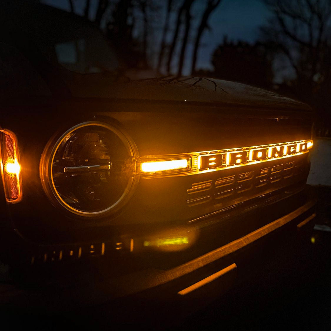 ORACLE Lighting 3141-C-005 Fits 2021-2024 Ford Bronco Universal Illuminated LED Letter Badges - Matte Black Surface Finish - C