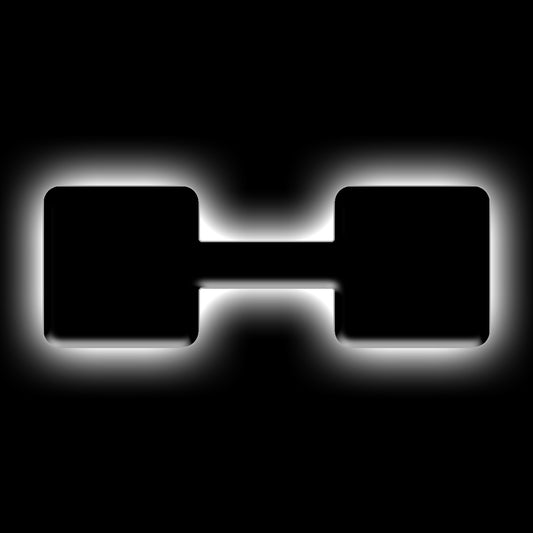 ORACLE Lighting 3141-H-001 Fits 2021-2023 Ford Bronco Universal Illuminated LED Letter Badges - Matte Black Surface Finish - H