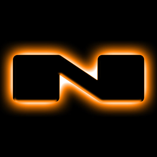 ORACLE Lighting 3141-N-005 Fits 2021-2023 Ford Bronco Universal Illuminated LED Letter Badges - Matte Black Surface Finish - N