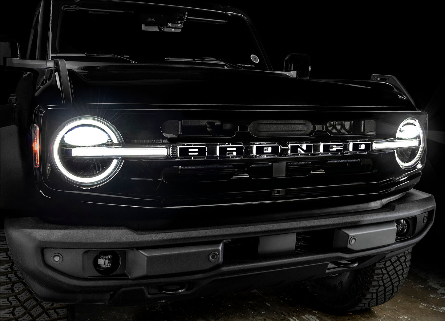 ORACLE Lighting 3141-O-001 Fits 2021-2023 Ford Bronco Universal Illuminated LED Letter Badges - Matte Black Surface Finish - O