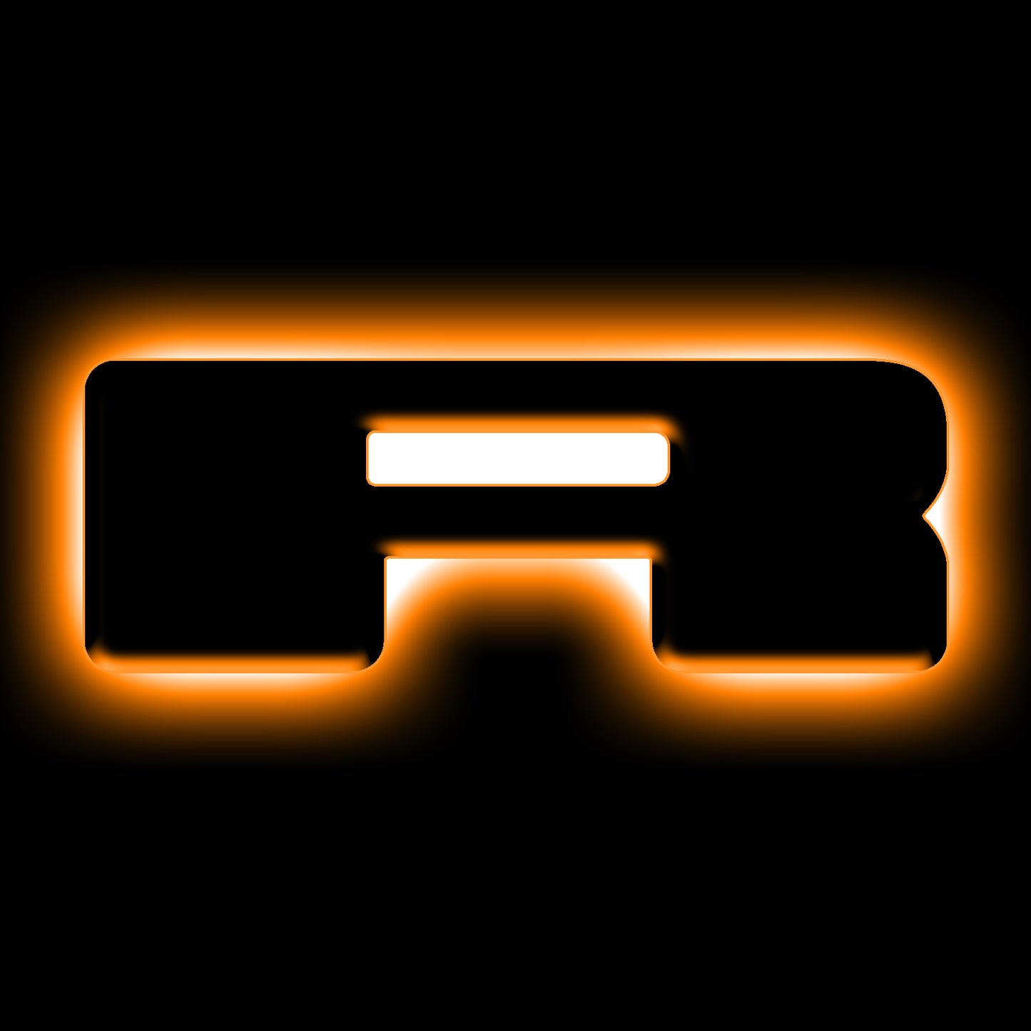 ORACLE Lighting 3141-R-005 Fits 2021-2023 Ford Bronco Universal Illuminated LED Letter Badges - Matte Black Surface Finish - R