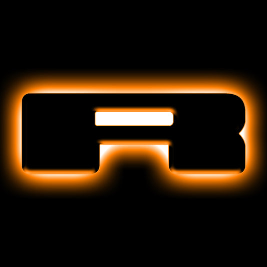 ORACLE Lighting 3141-R-005 Fits 2021-2023 Ford Bronco Universal Illuminated LED Letter Badges - Matte Black Surface Finish - R