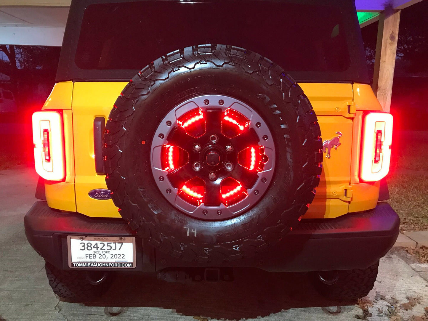ORACLE Lighting 4211-003 Fits 2021-2023 Ford Bronco LED Illuminated Wheel Ring 3rd Brake Light